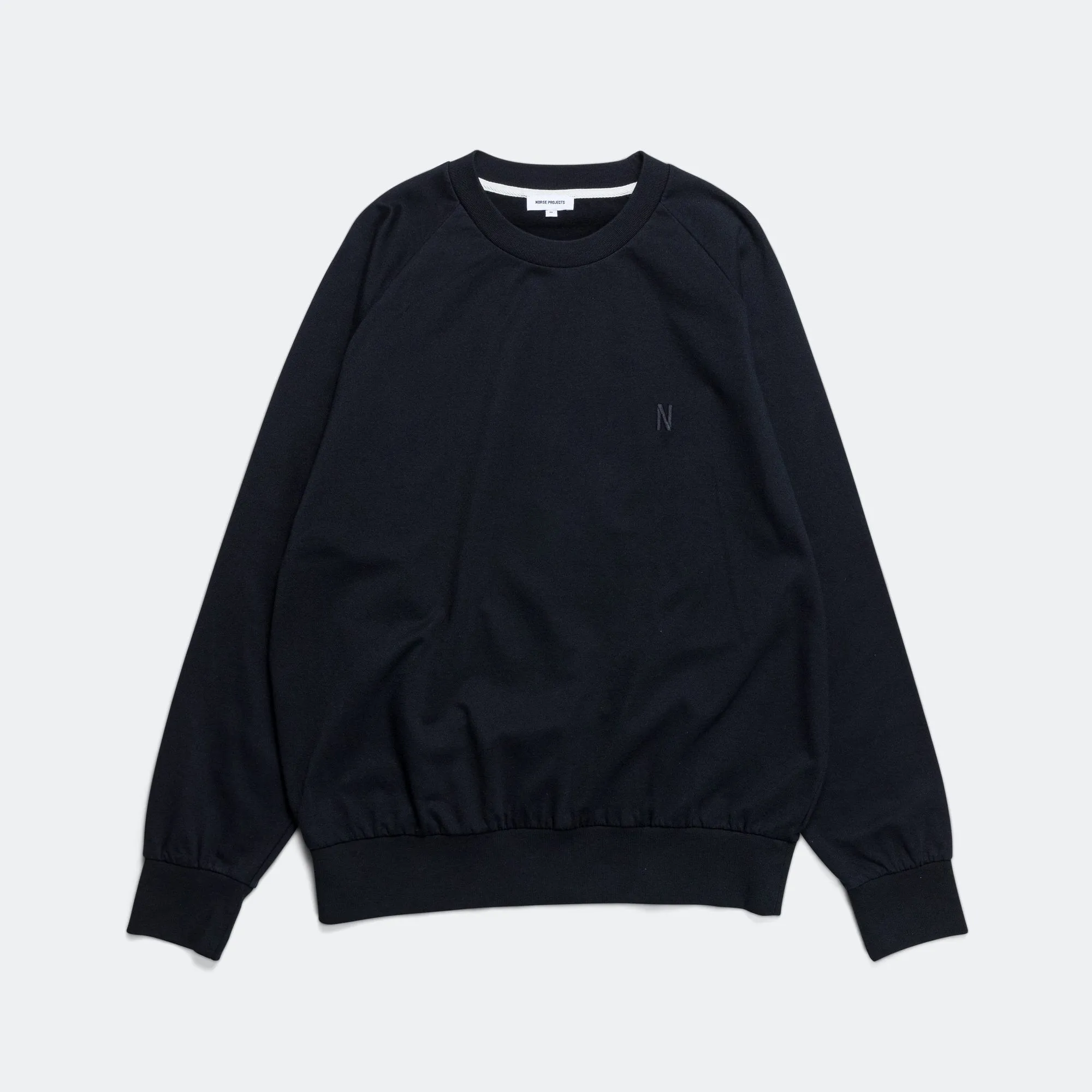 Marten Relaxed Organic Raglan Light Sweatshirt - Dark Navy