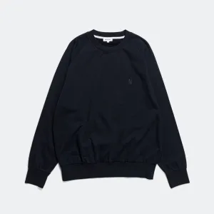 Marten Relaxed Organic Raglan Light Sweatshirt - Dark Navy