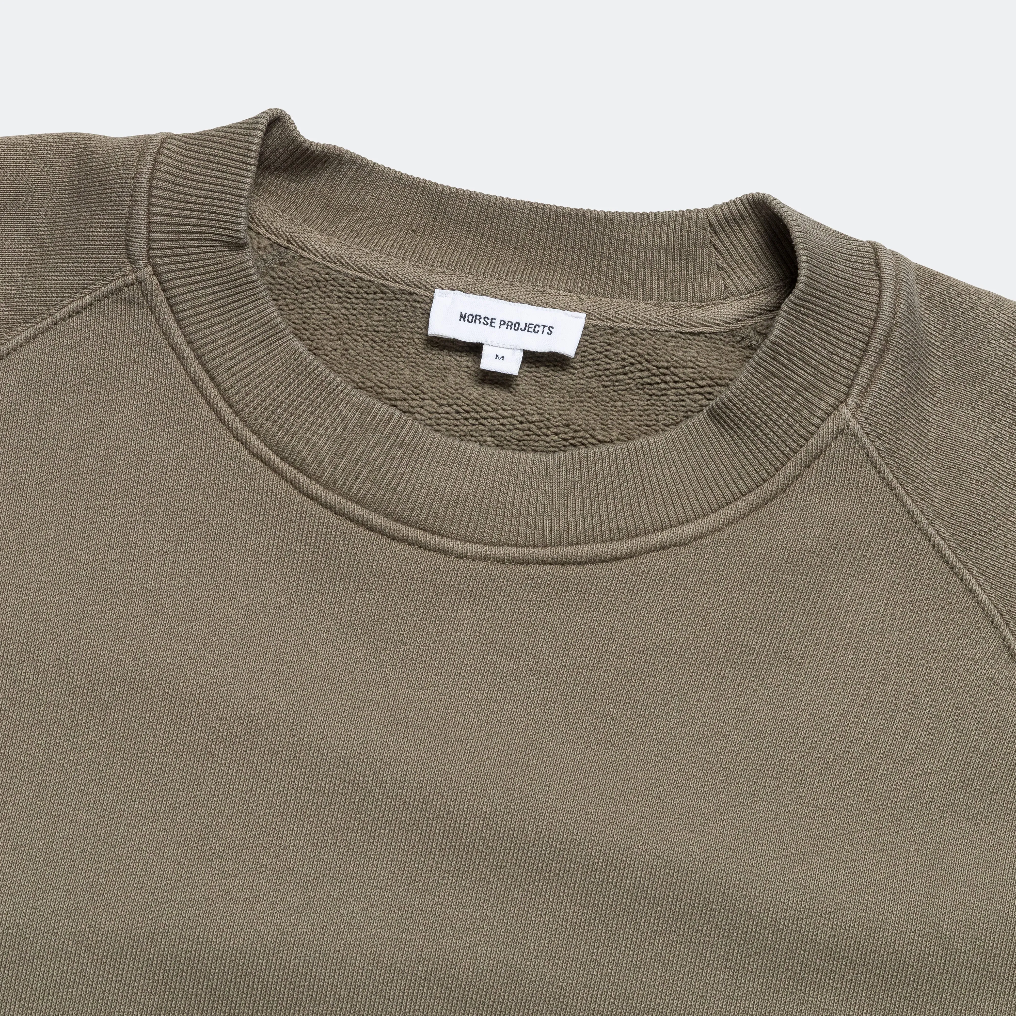 Marten Relaxed Organic Raglan Sweatshirt - Sediment Green