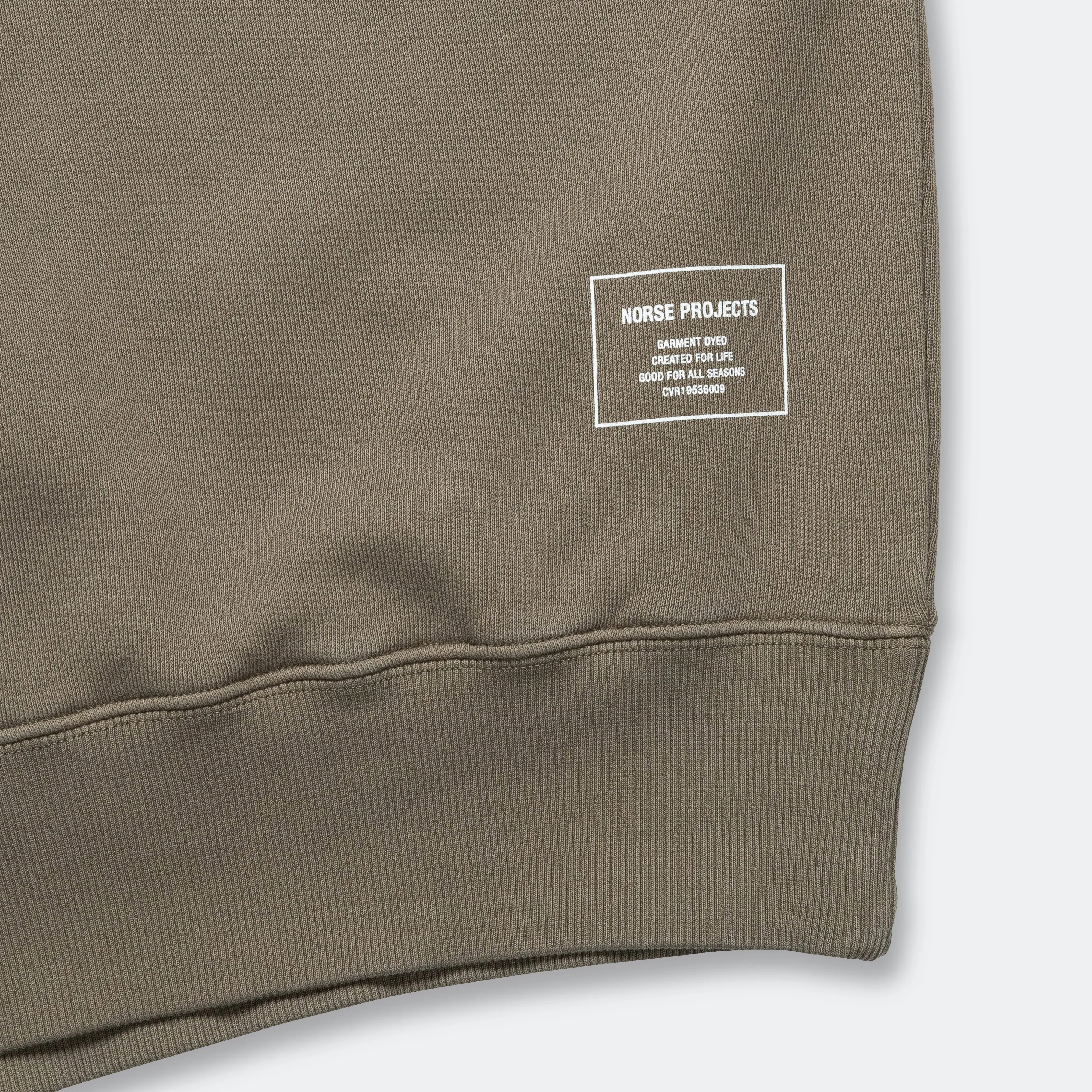 Marten Relaxed Organic Raglan Sweatshirt - Sediment Green