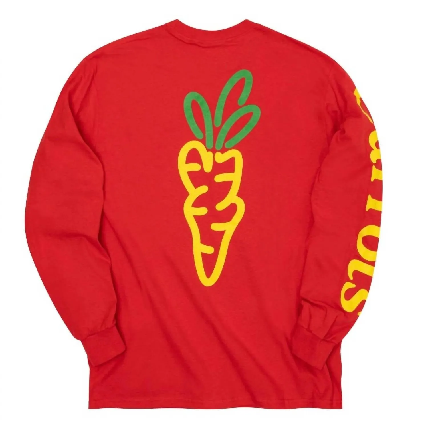 Men's Carrots Tomatoes Long Sleeve Tee In Red