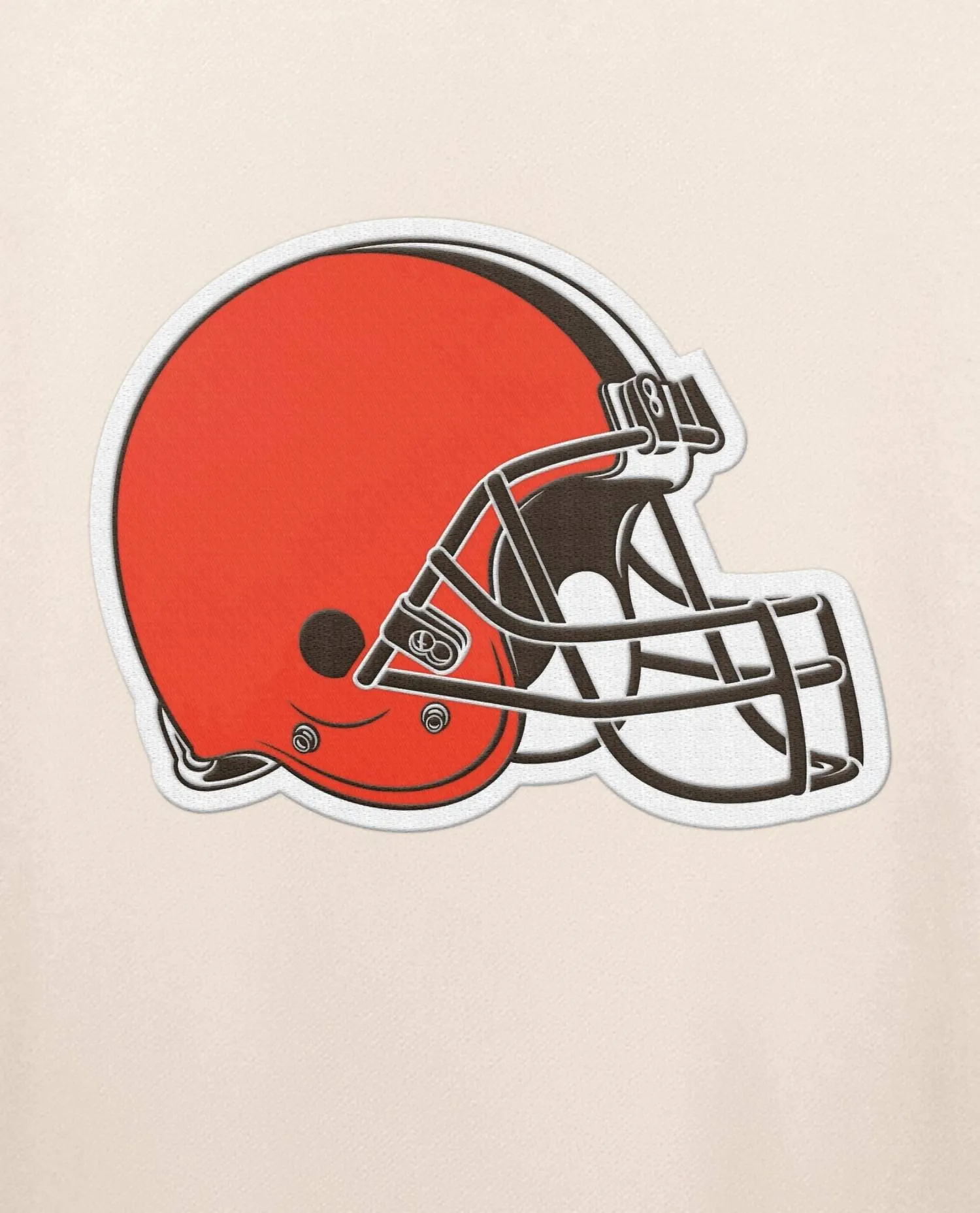 Men's Cleveland Browns Team Crew Long Sleeve Shirt In Cream