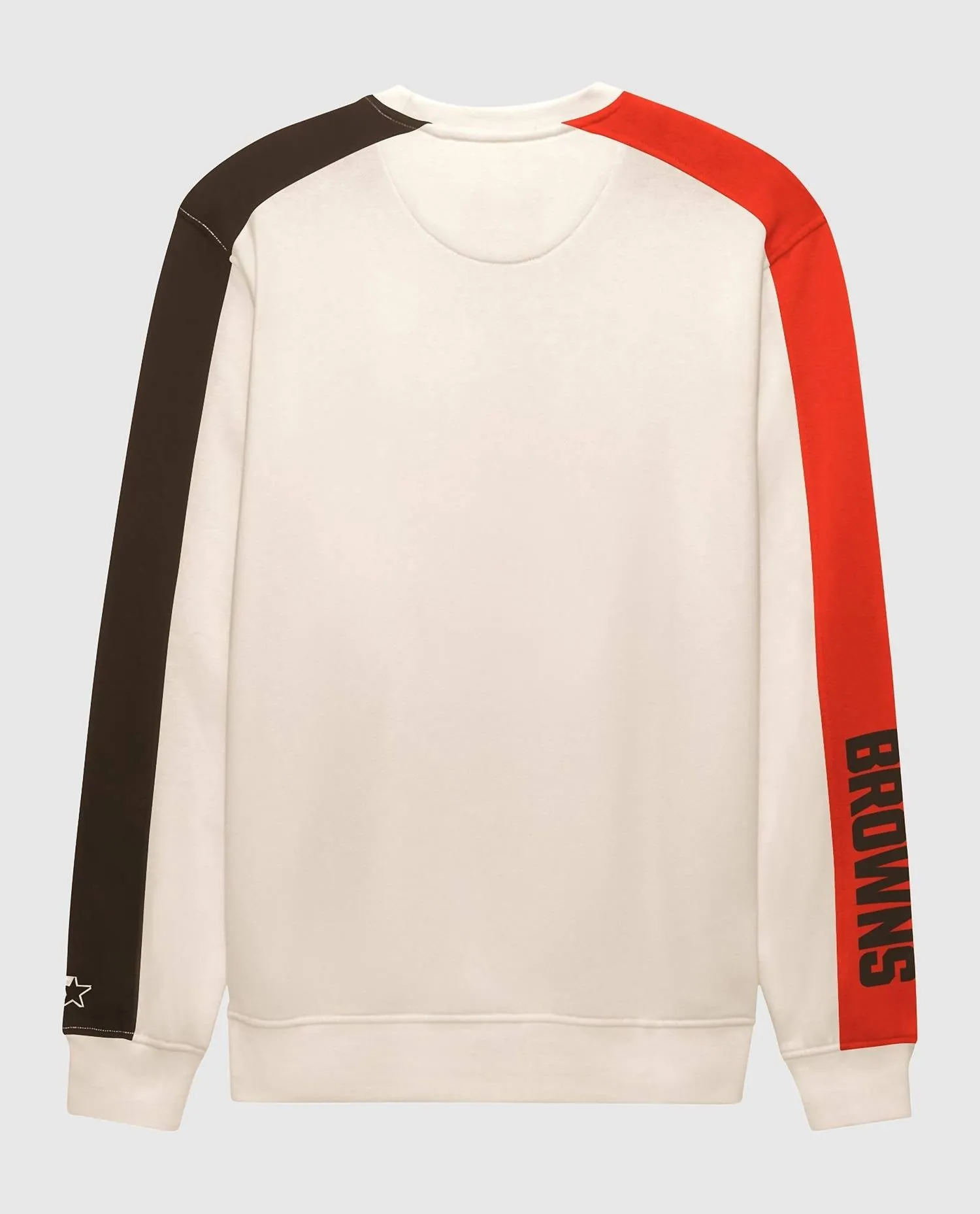 Men's Cleveland Browns Team Crew Long Sleeve Shirt In Cream