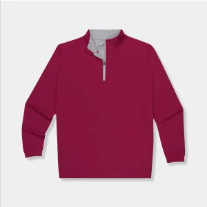 Men's Club Performance Quarterzip Sweatshirt In Maroon