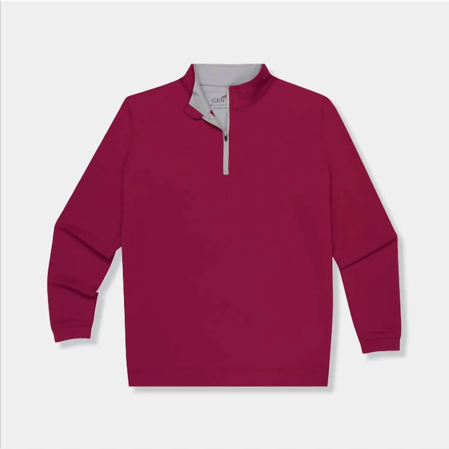 Men's Club Performance Quarterzip Sweatshirt In Maroon