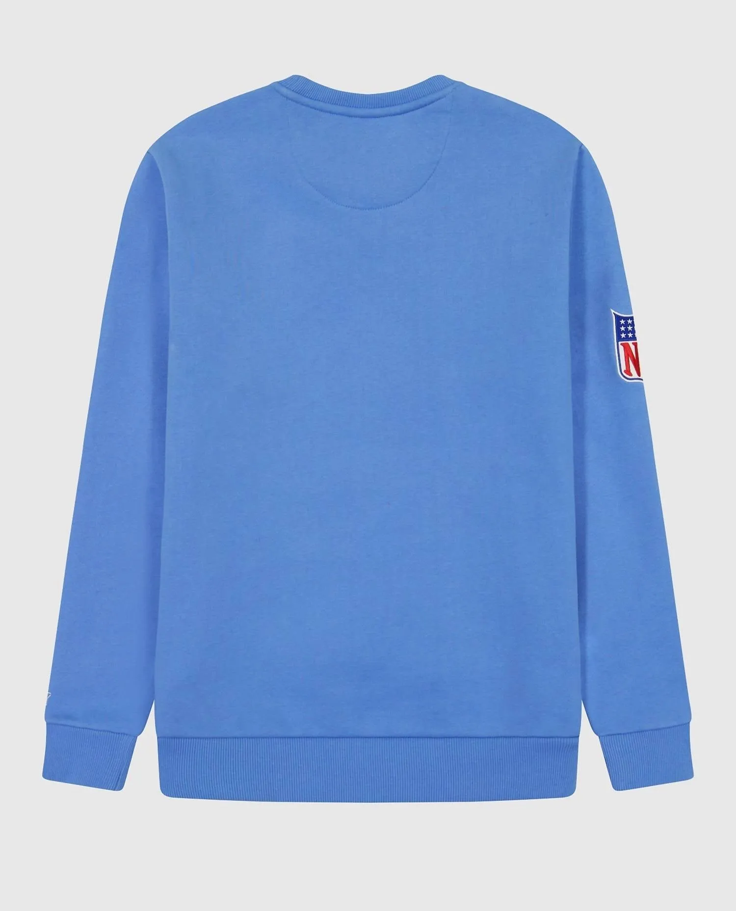 Men's Houston Oilers Crew Neck Sweatshirt With Zip Pockets In Light Blue