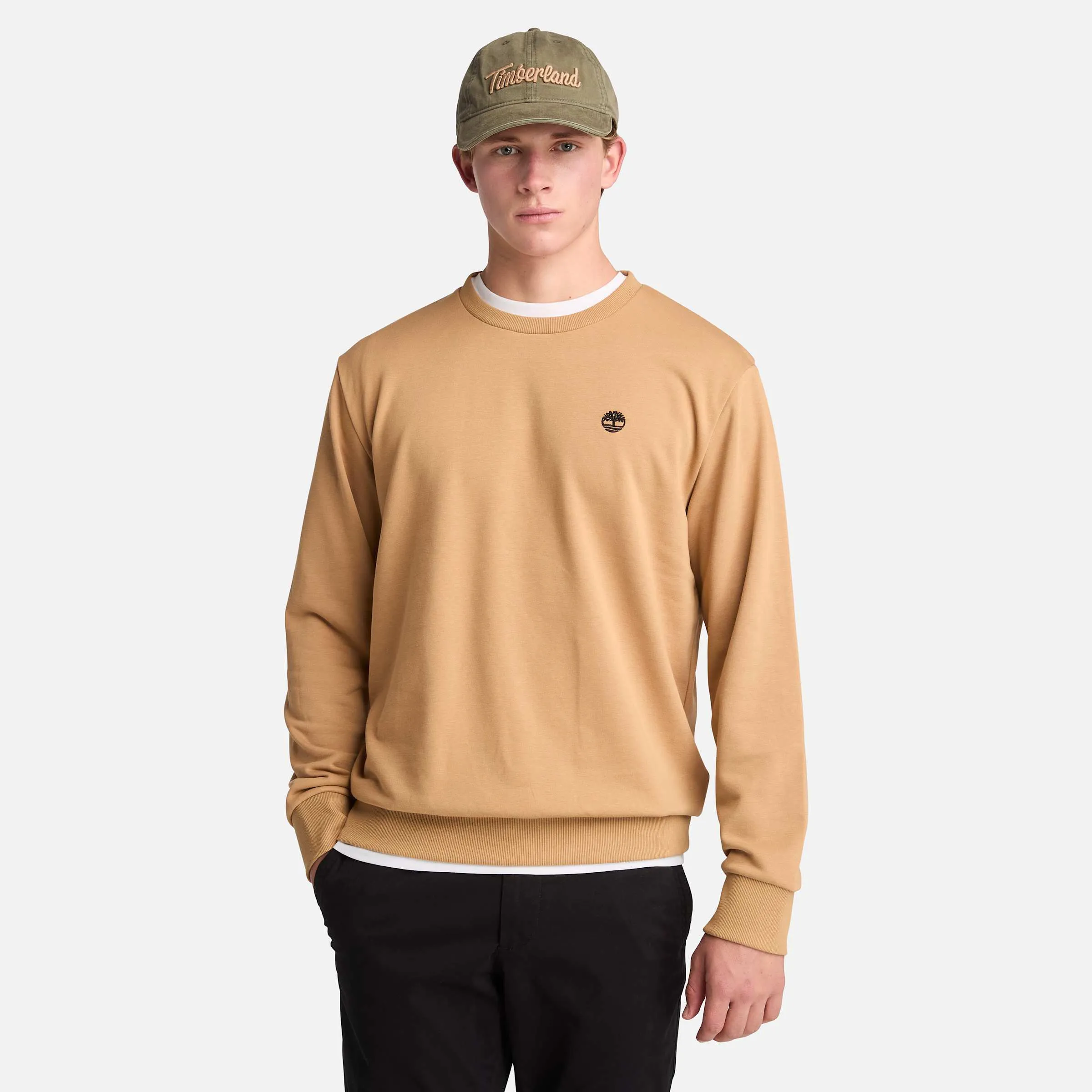 Men's Oyster River Chest Logo Loopback Crew Neck Sweatshirt