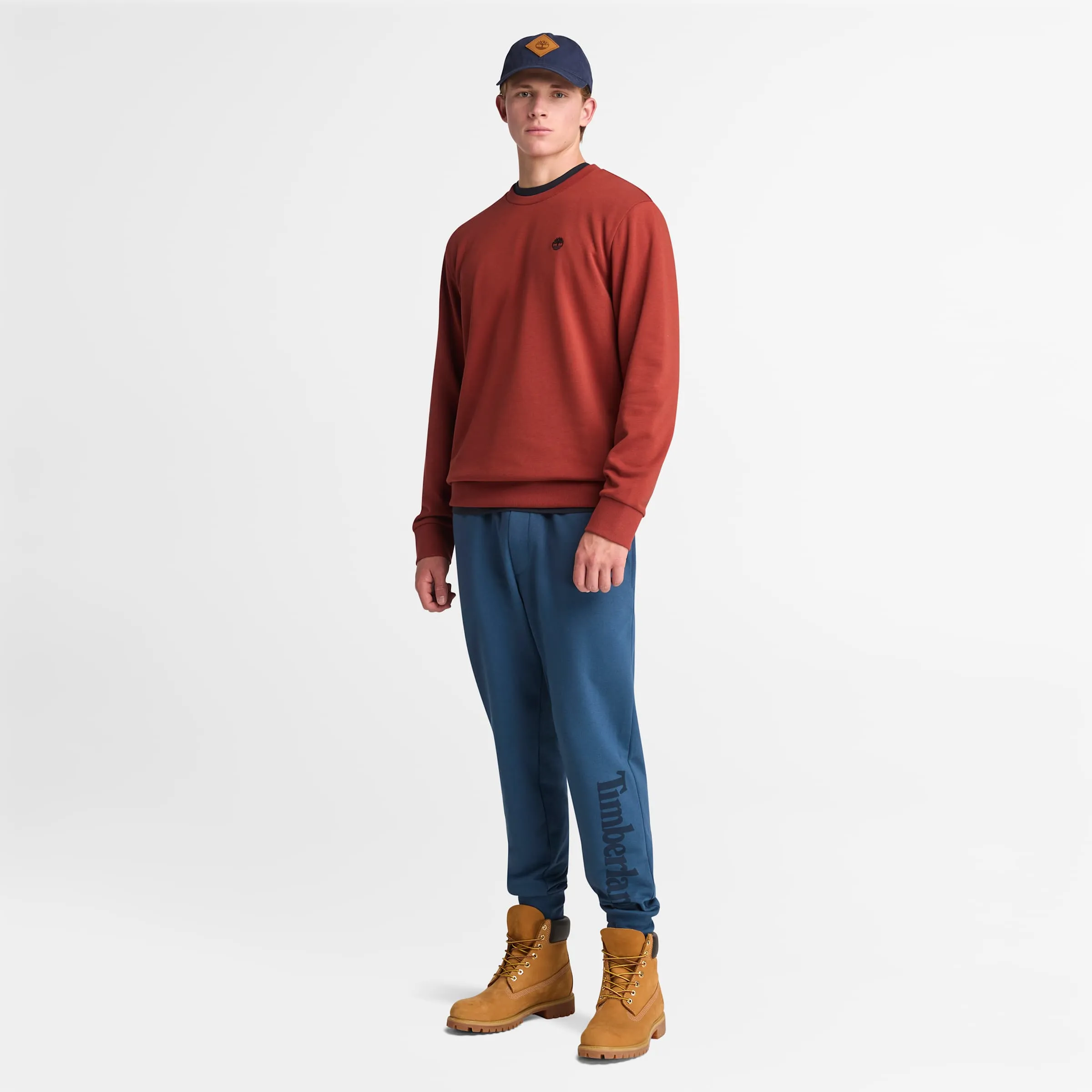 Men's Oyster River Chest Logo Loopback Crew Neck Sweatshirt