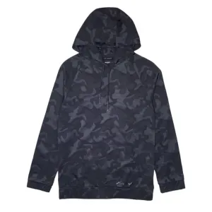 Men's Pullover Hoodie In Black Camo