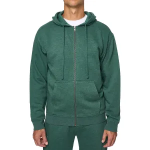 Mens Relaxed Cotton Zip Hoodie