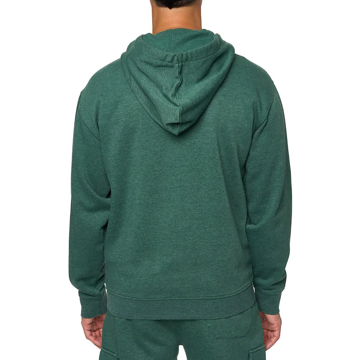 Mens Relaxed Cotton Zip Hoodie