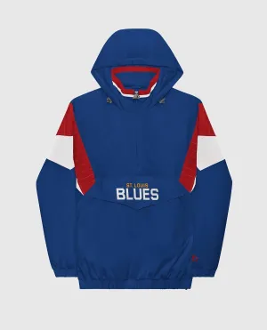 Men's St. Louis Blues The Breakaway Nylon Half-Zip Jacket