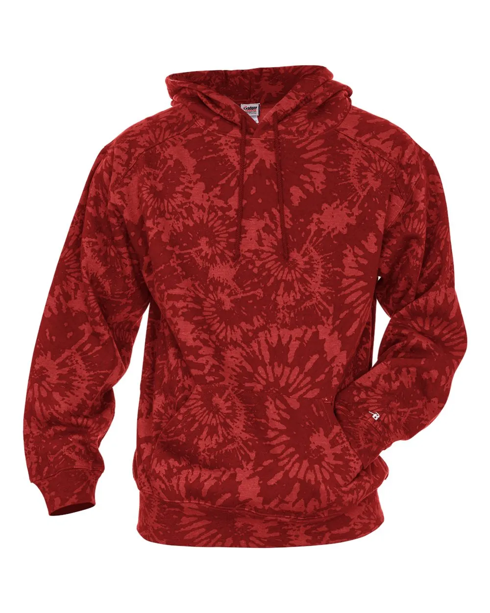 Men's Tie-Dyed Triblend Hooded Sweatshirt
