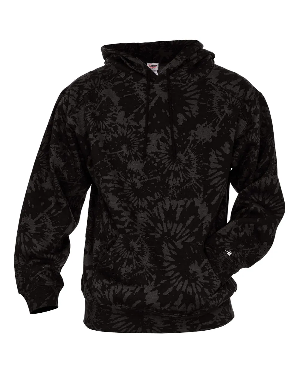 Men's Tie-Dyed Triblend Hooded Sweatshirt