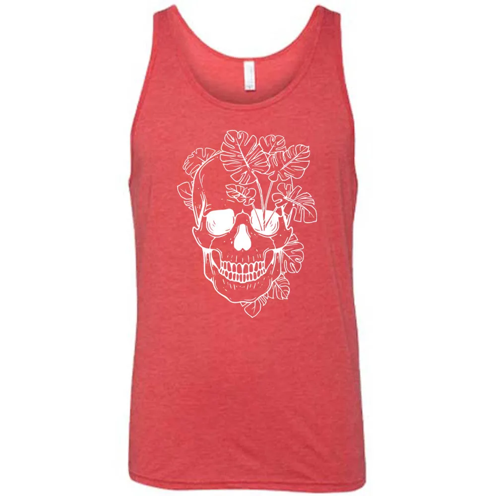 Monstera Plant Skull Shirt Unisex