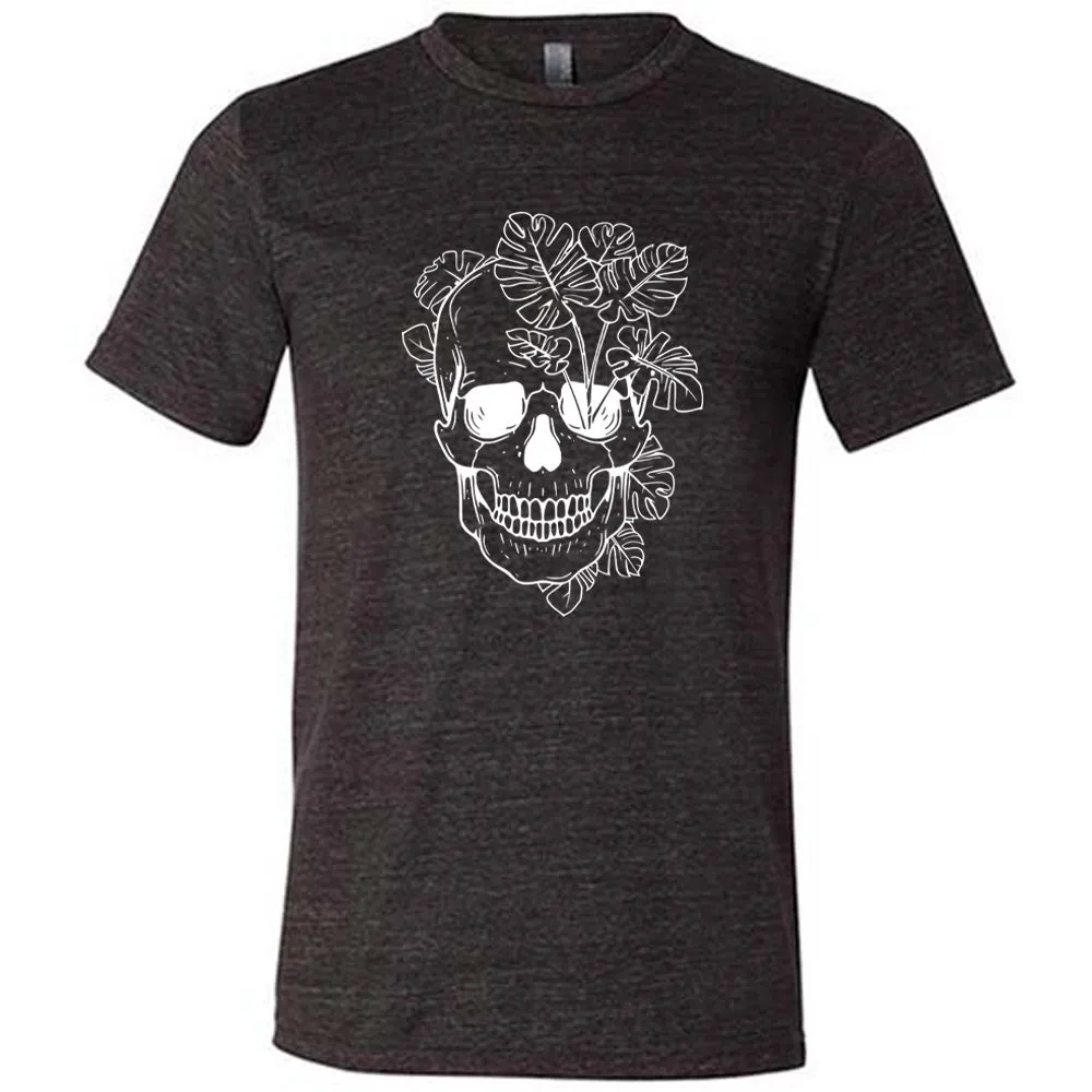 Monstera Plant Skull Shirt Unisex