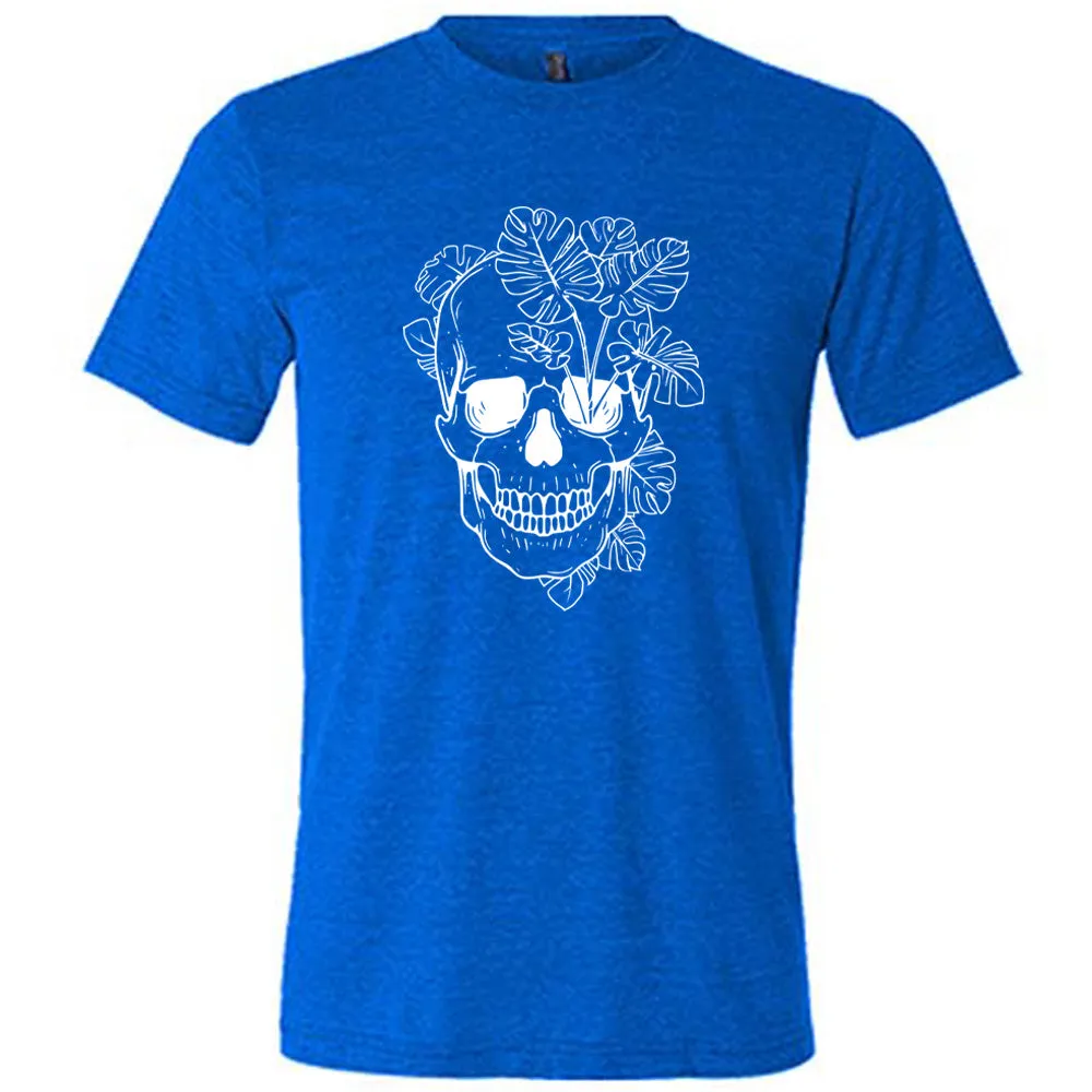 Monstera Plant Skull Shirt Unisex