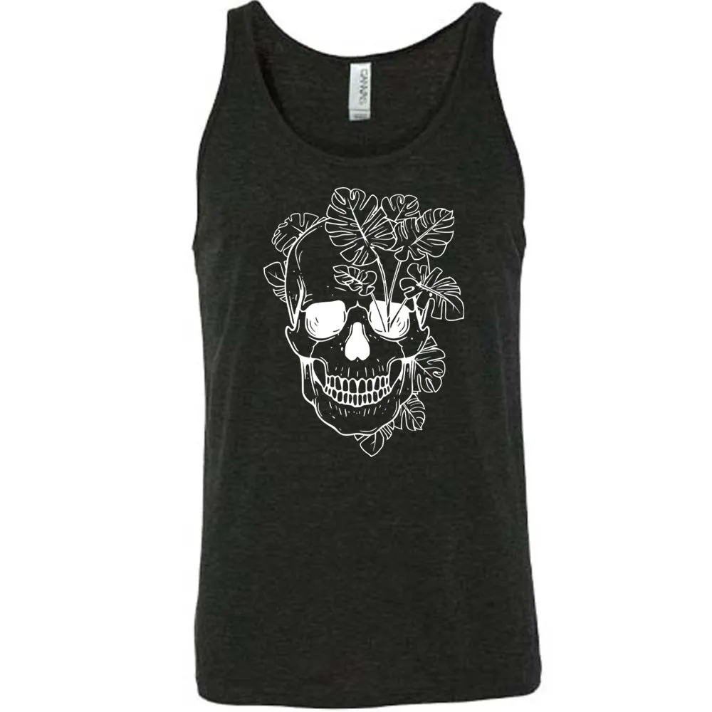 Monstera Plant Skull Shirt Unisex