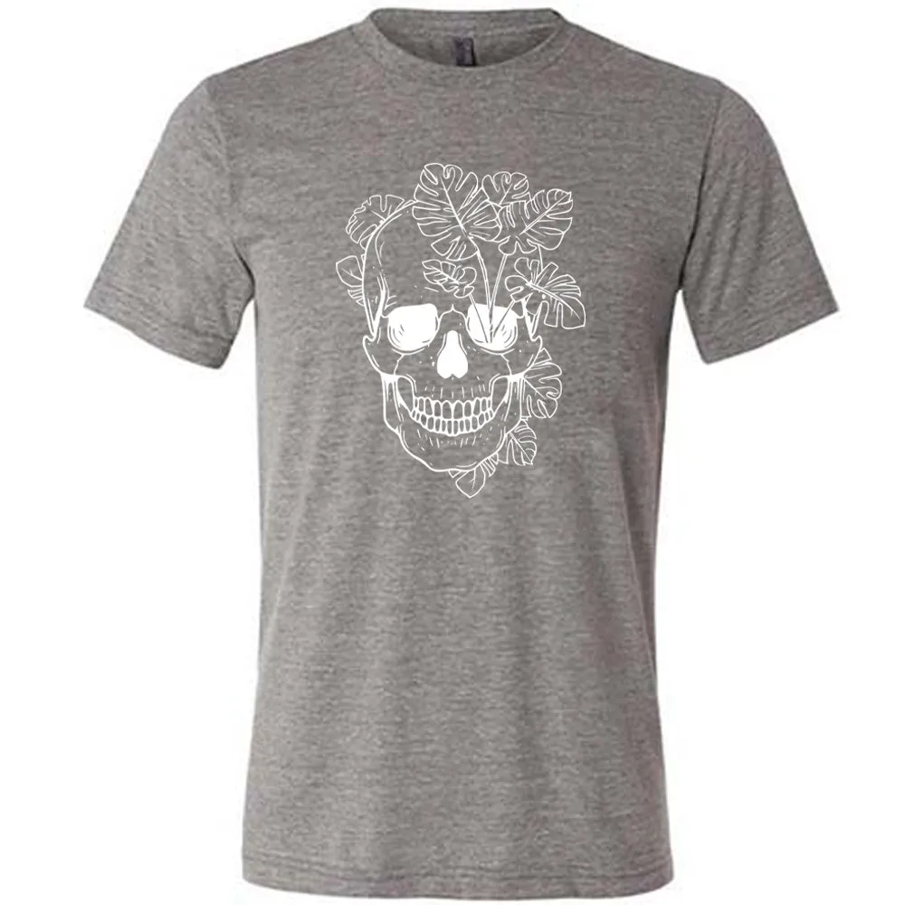 Monstera Plant Skull Shirt Unisex