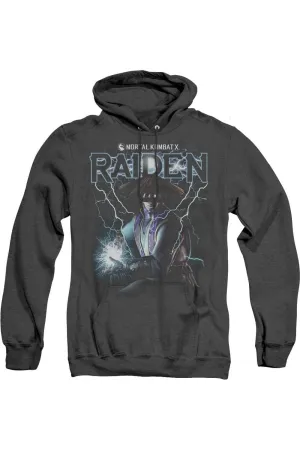 Mortal Kombat Raiden Adult Heather Hoodie / Hooded Sweatshirt