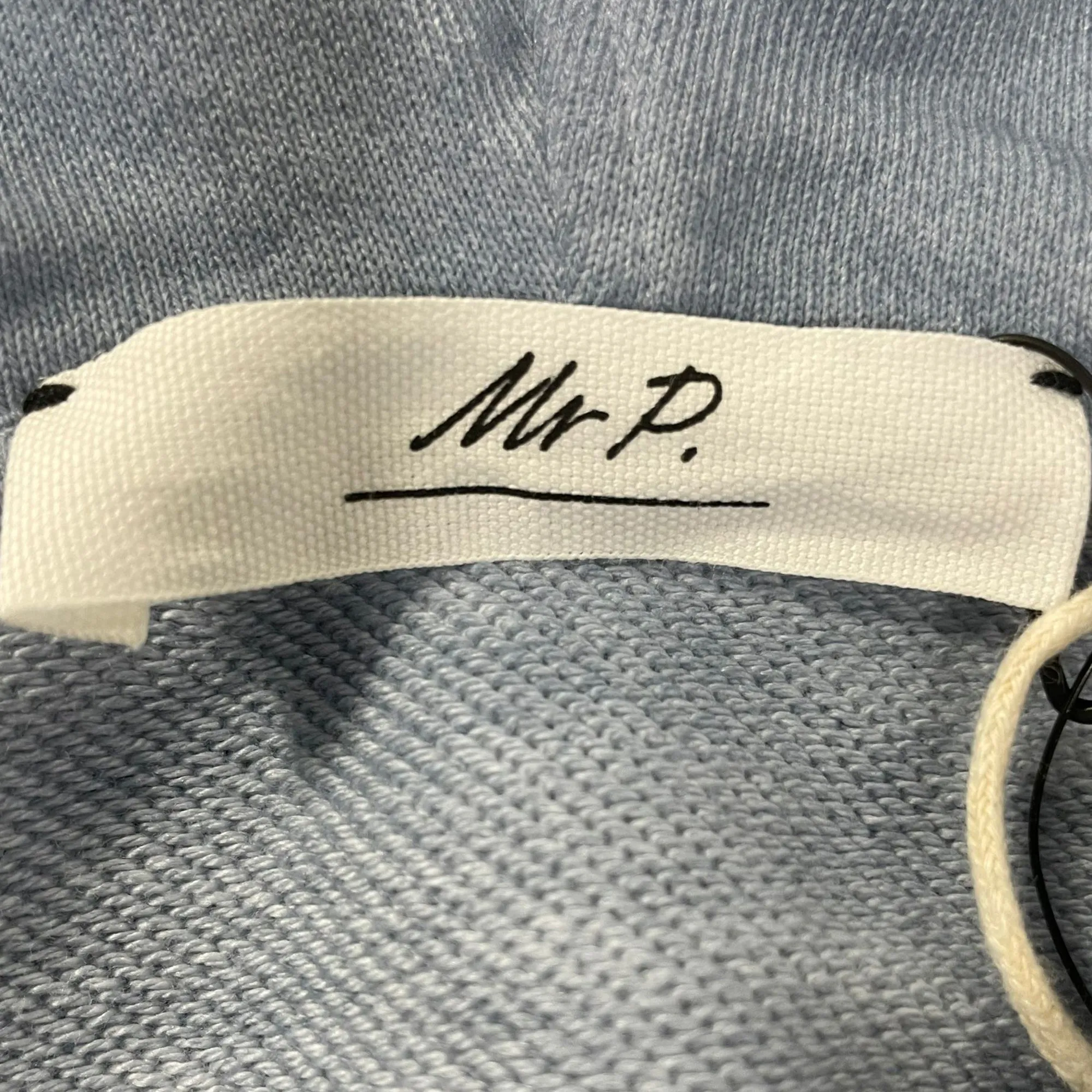 Mr. P Cold-Dyed Hoodie in Blue Cotton