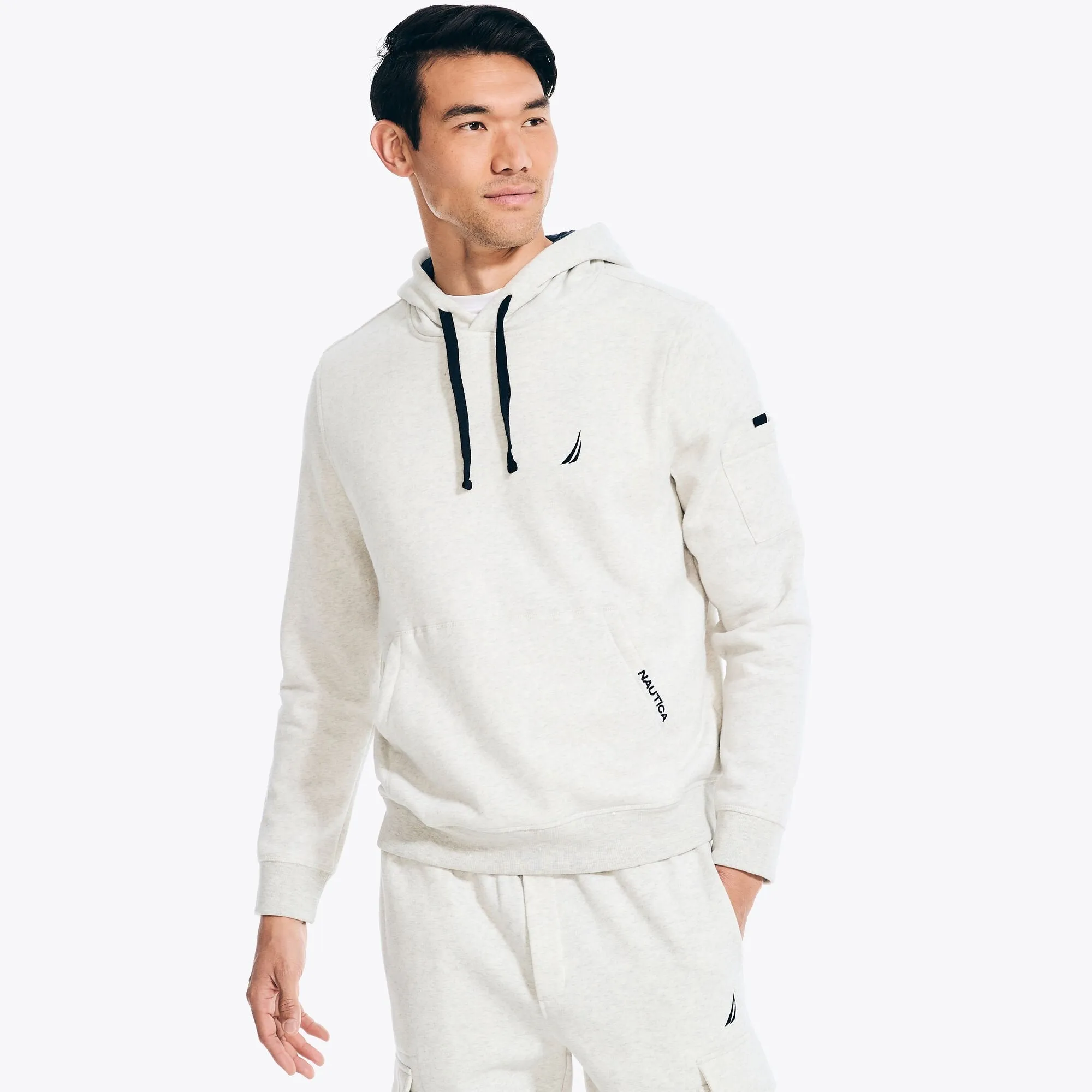Nautica Mens Utility Pocket Hoodie