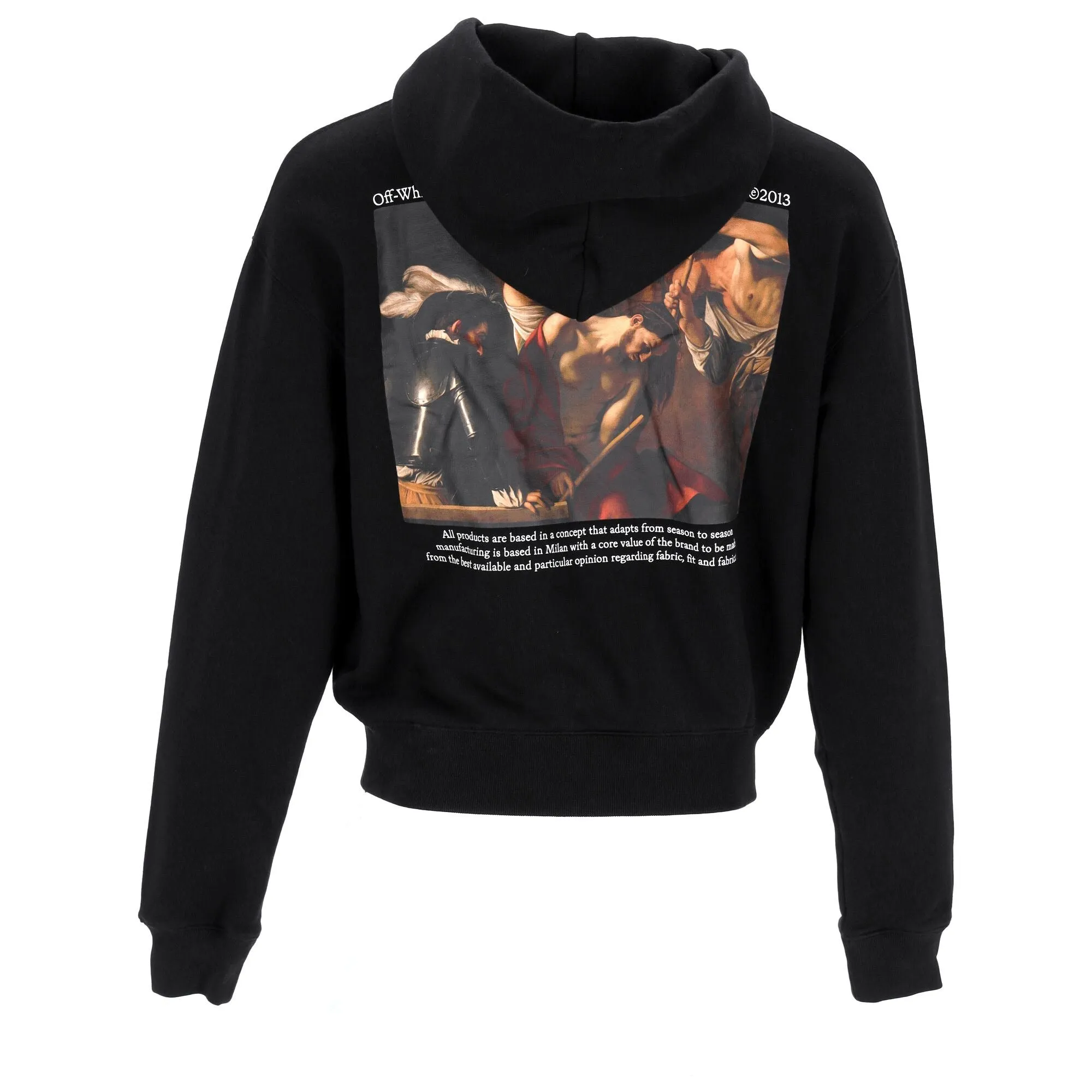 Off-White Caravaggio black Crowning print hoodie
