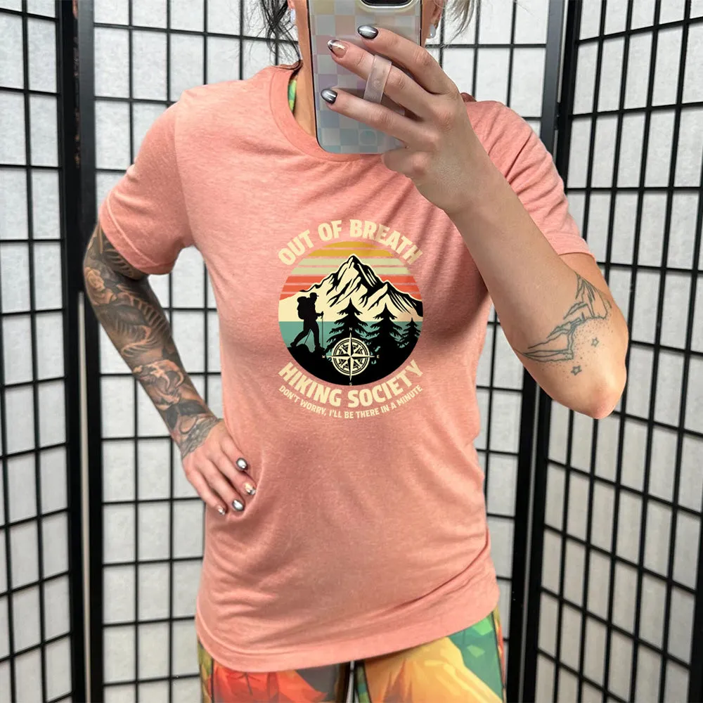 Out Of Breath Hiking Society Shirt Unisex