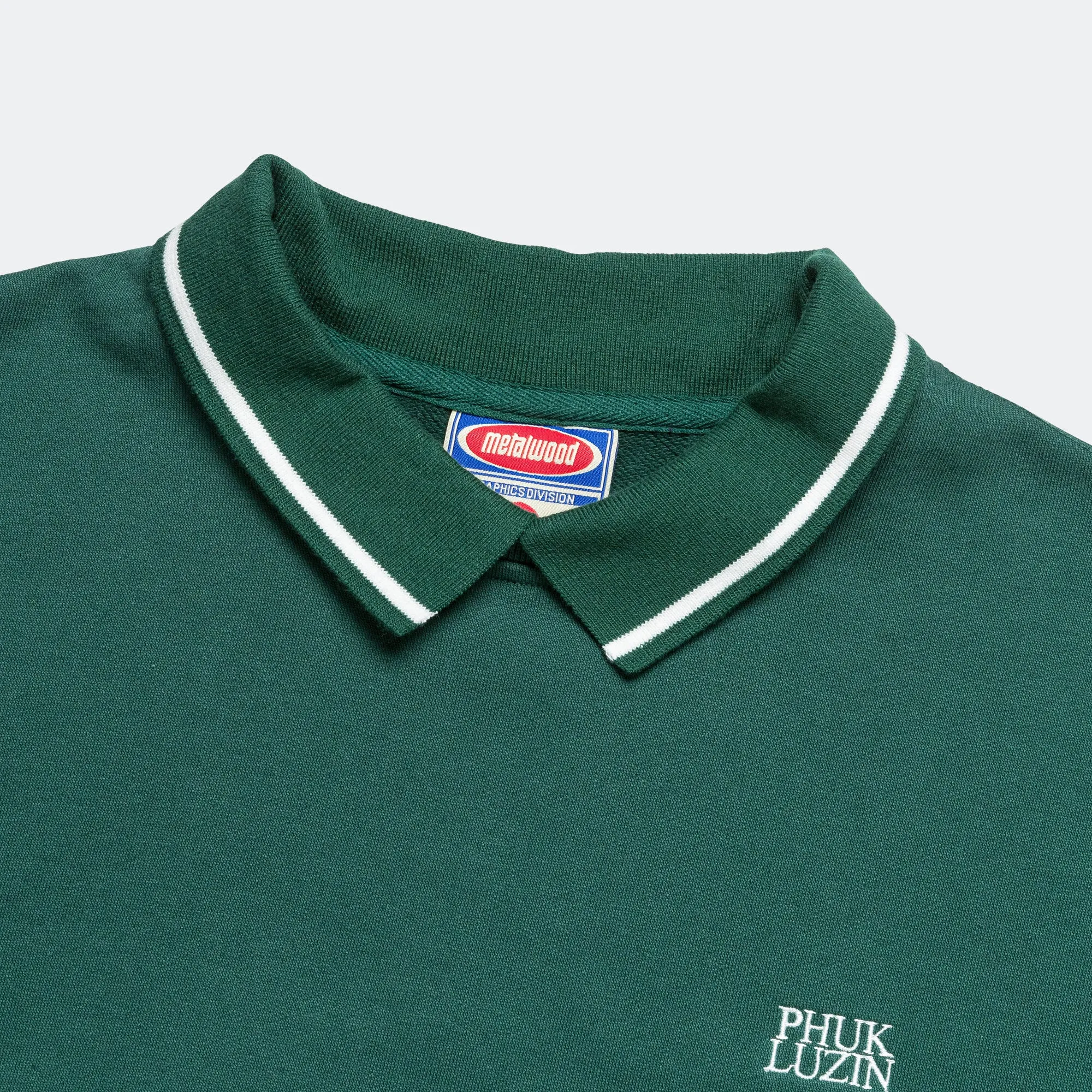 Phuk Luzin Collared Sweatshirt - Spruce