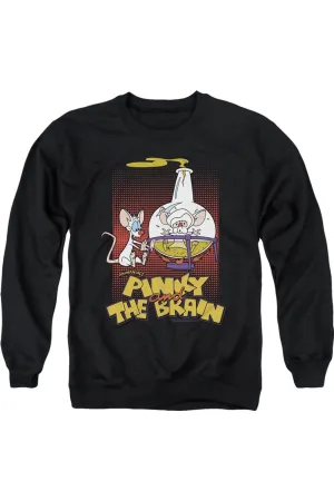 Pinky And The Brain Lab Flask Adult Crewneck Sweatshirt