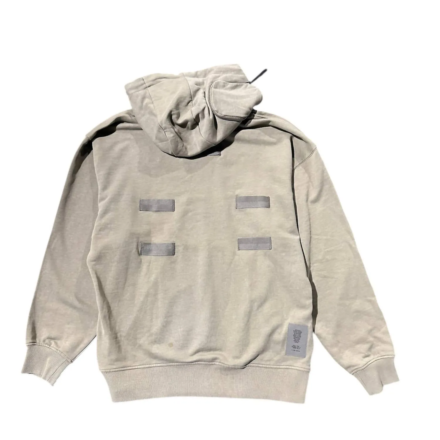 Pocket Detail Loose Hooded Sweater In Cavalry