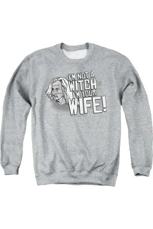 Princess Bride Not A Witch Adult Crewneck Sweatshirt
