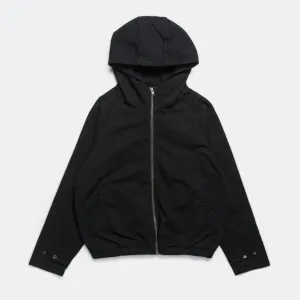 Raglan Hooded Zip Jacket - Black