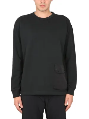 Relaxed Fit Black Cotton Sweatshirt