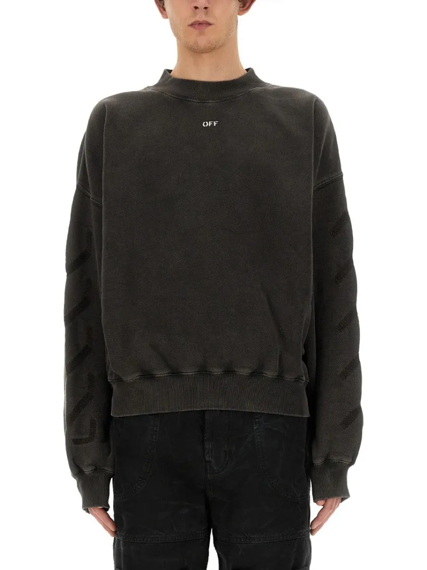 Relaxed Fit Sweatshirt With Subtle Logo And Graphic Print
