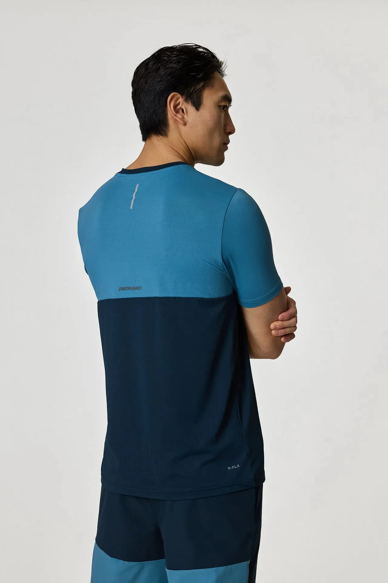 Reprimo Flight T Shirt - Dusky Cyan / Ink