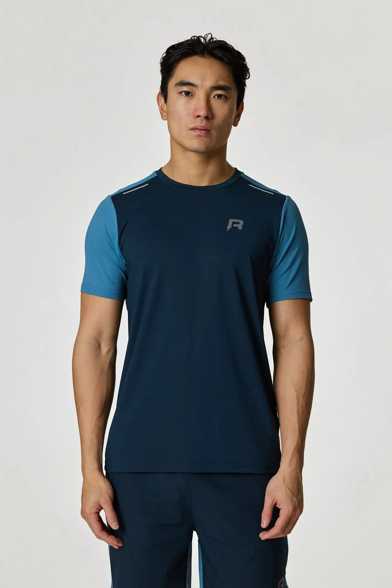 Reprimo Flight T Shirt - Dusky Cyan / Ink