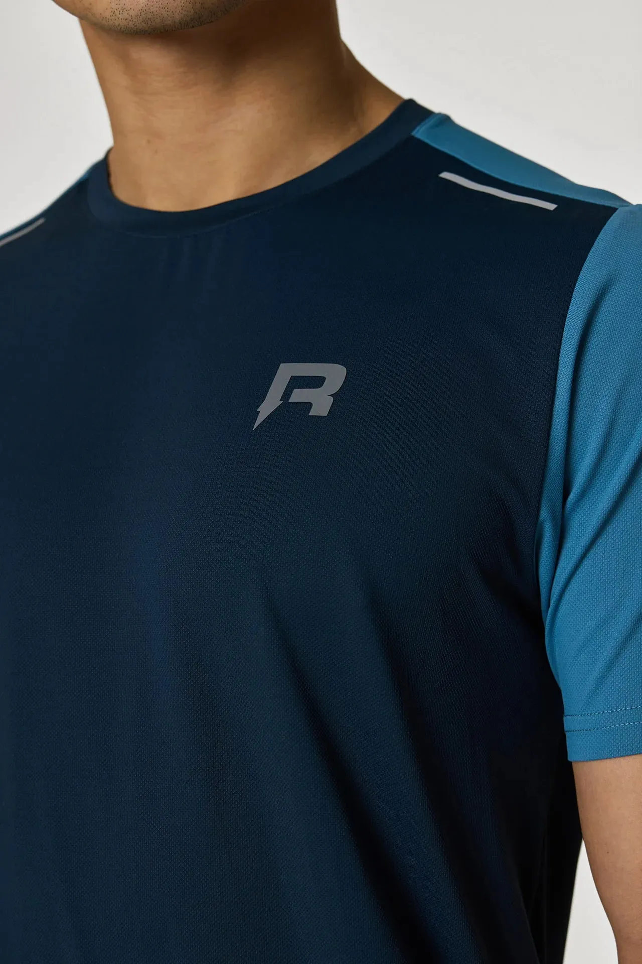 Reprimo Flight T Shirt - Dusky Cyan / Ink