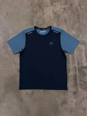Reprimo Flight T Shirt - Dusky Cyan / Ink
