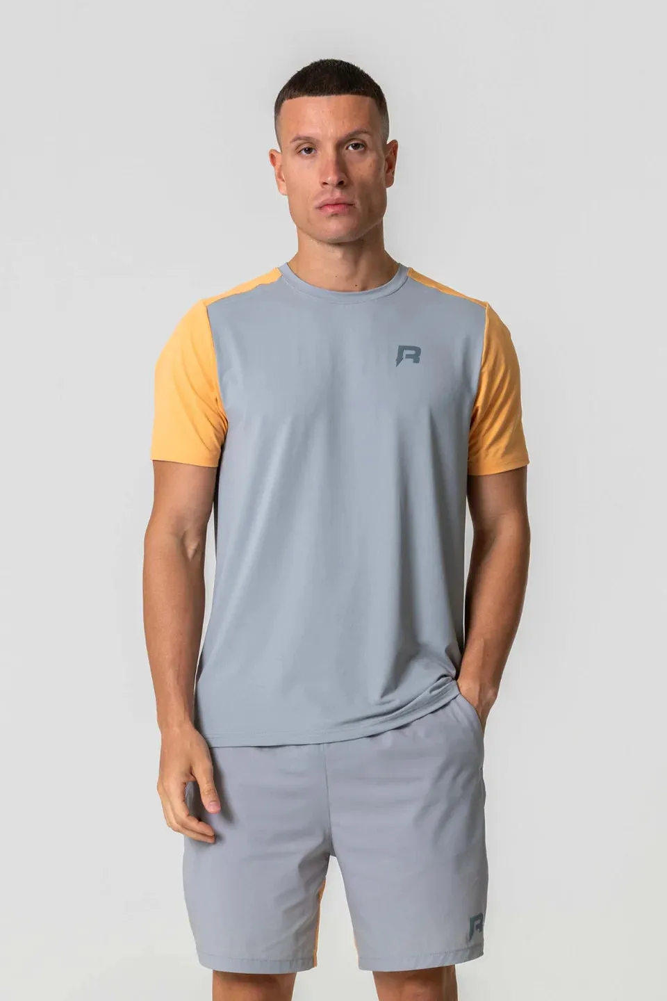 Reprimo Flight T Shirt - Grey / Peach