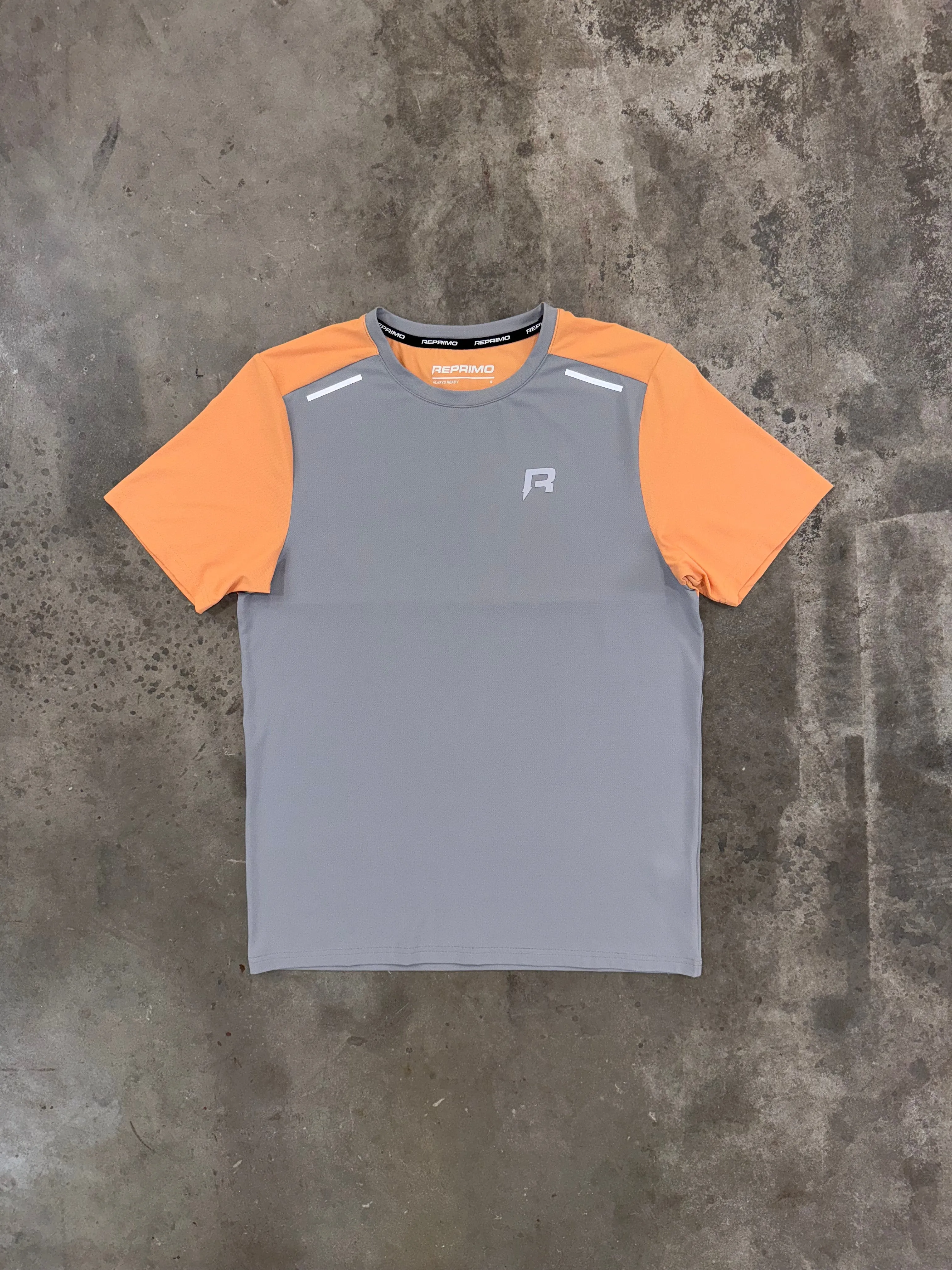 Reprimo Flight T Shirt - Grey / Peach