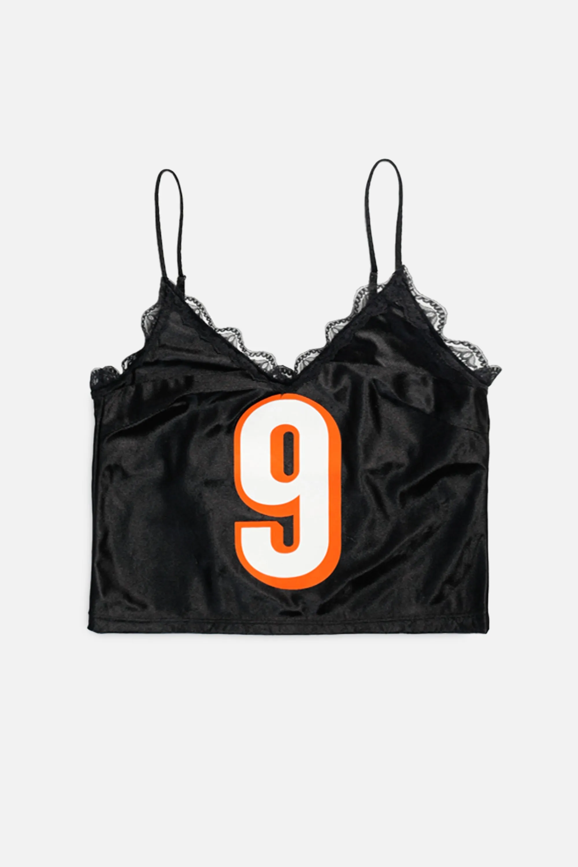 Rework Bengals Lace Tank - S