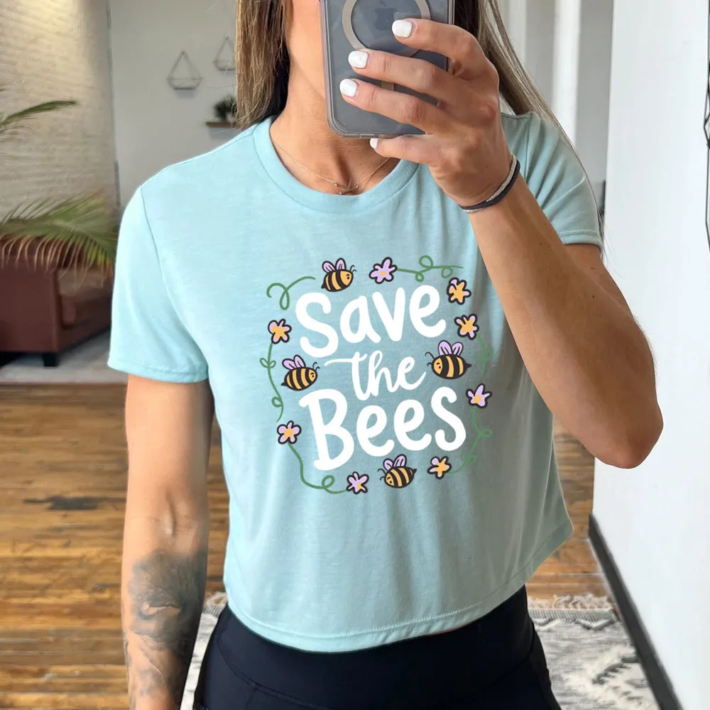 Save The Bees Cropped Tee