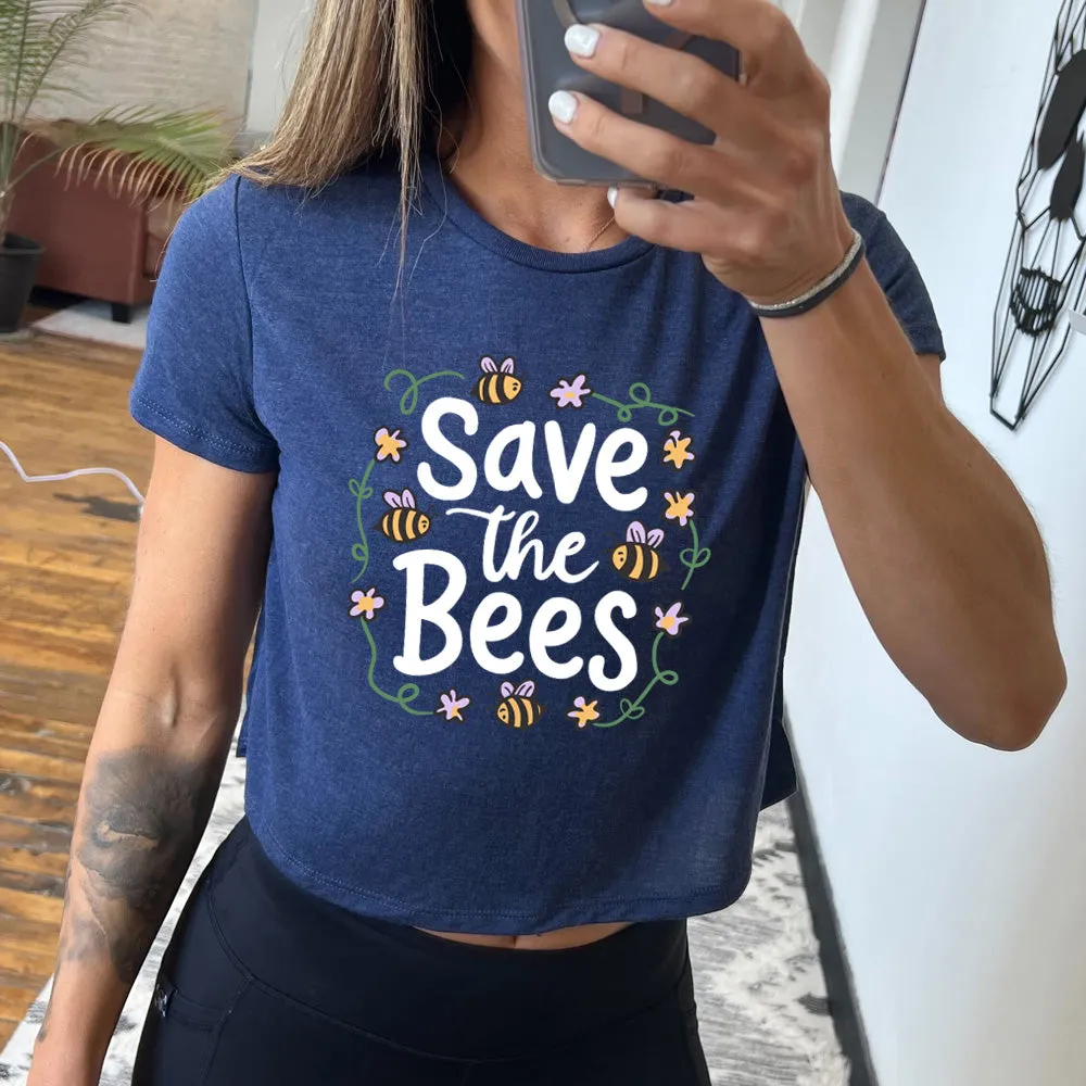 Save The Bees Cropped Tee