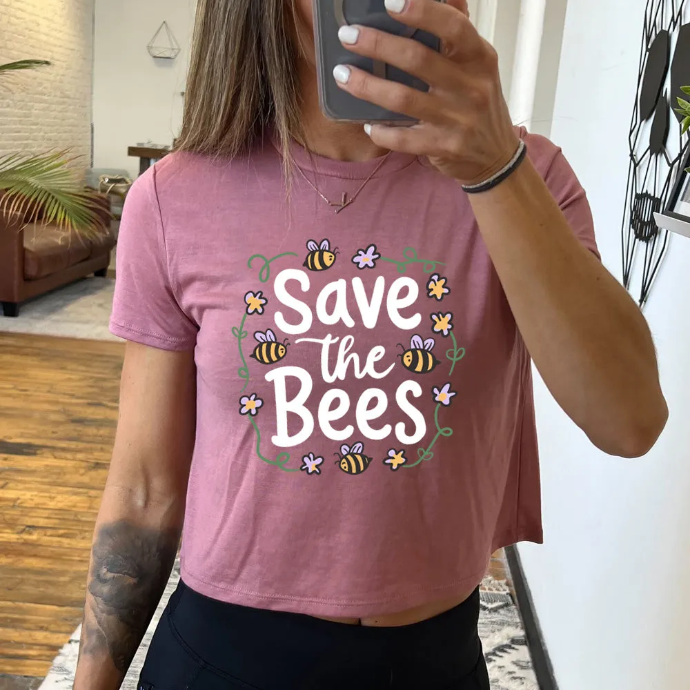 Save The Bees Cropped Tee