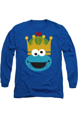 Sesame Street Christmas Nutcracker Cookie Monster Long Sleeve Adult Tee / T-Shirt