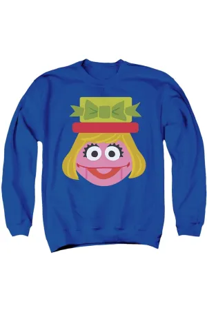 Sesame Street Christmas Nutcracker Prairie Dawn Adult Crewneck Sweatshirt