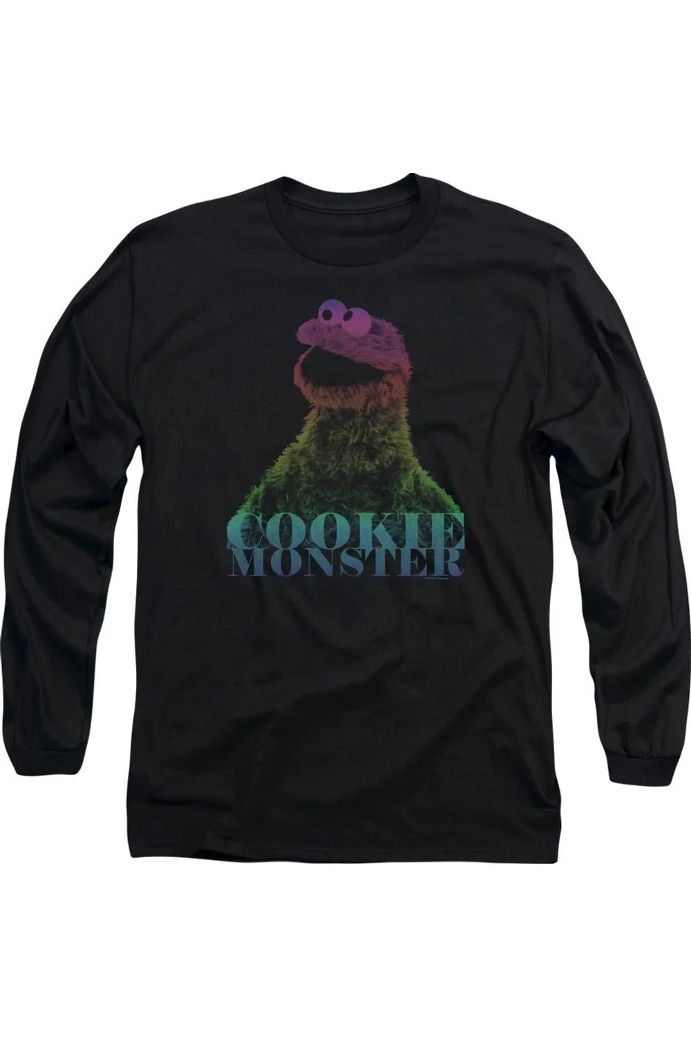 Sesame Street Cm Halftone Long Sleeve Adult Tee / T-Shirt