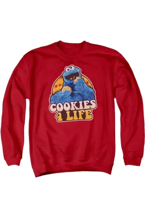 Sesame Street Cookies 4 Life Adult Crewneck Sweatshirt