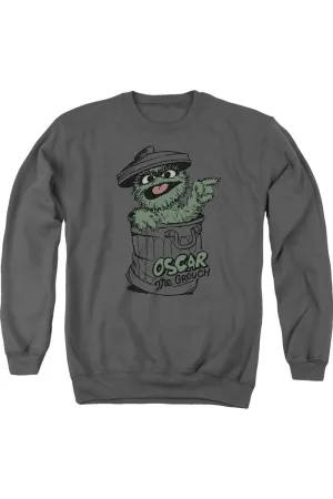 Sesame Street Early Grouch Adult Crewneck Sweatshirt